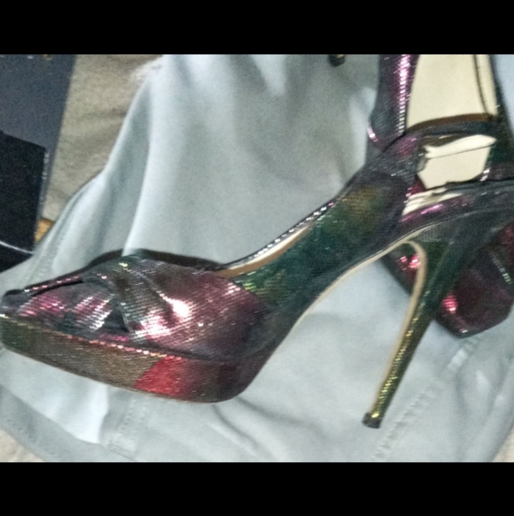 Jimmy Choo Iridescent Stiletto Heels